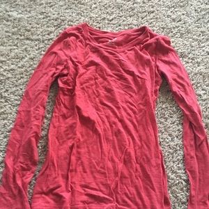 Long sleeve red t shirt